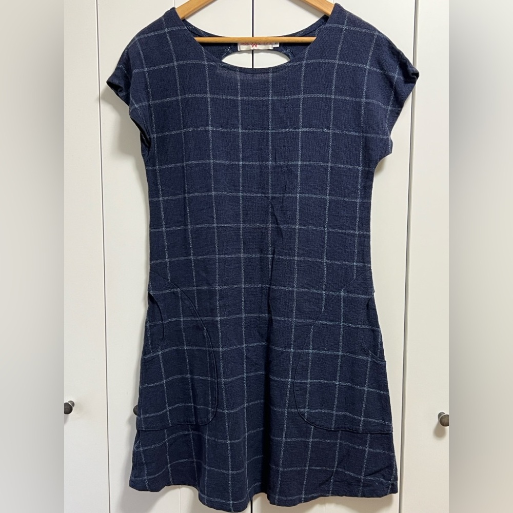 Sabrina Butterfly cotton/linen dress size S